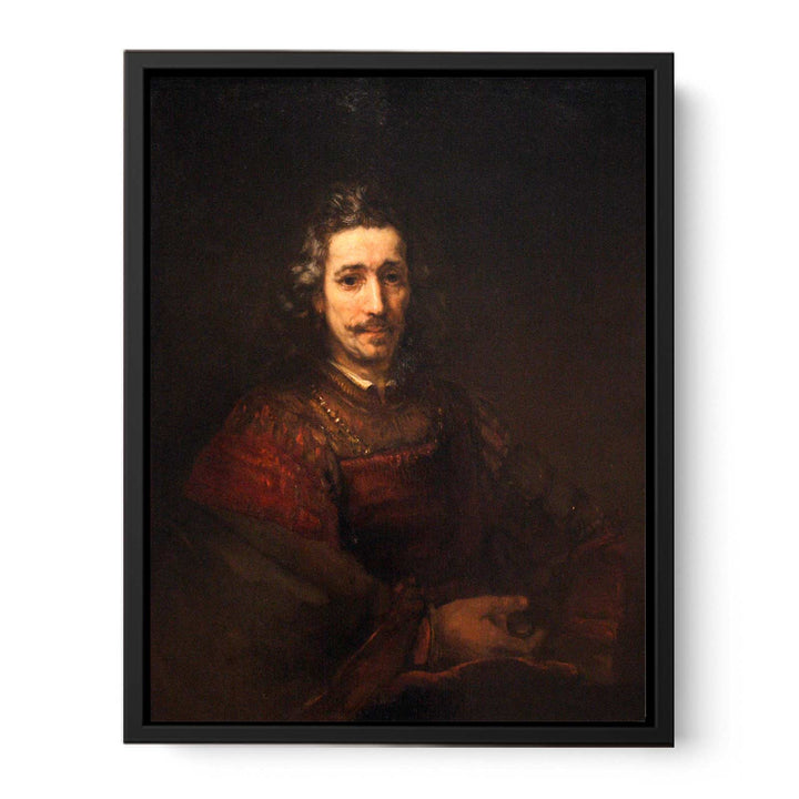 Man with a Magnifying Glass Painting