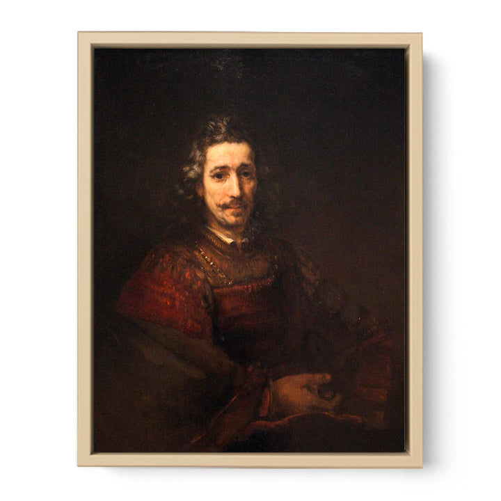 Man with a Magnifying Glass Painting