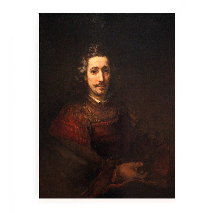 Man with a Magnifying Glass Painting
