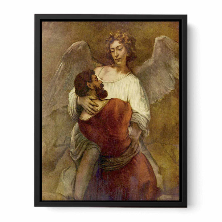Le Combat De Jacob Avec L Ange,berlin 1660 Painting