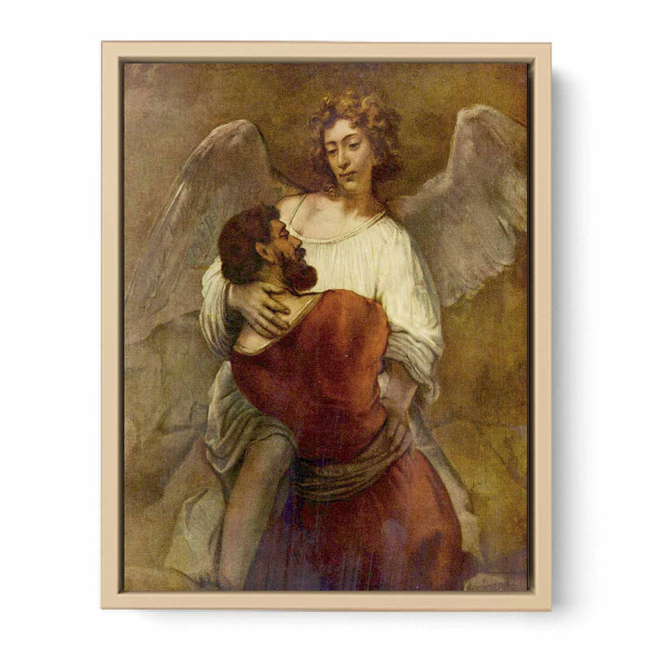 Le Combat De Jacob Avec L Ange,berlin 1660 Painting