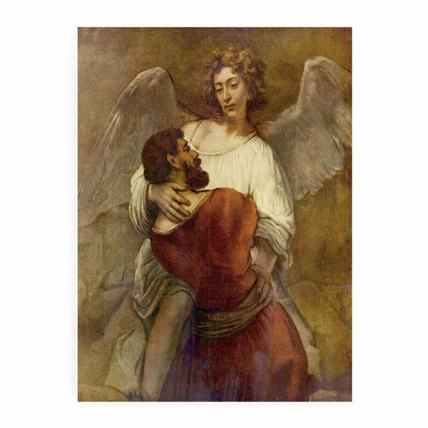 Le Combat De Jacob Avec L Ange,berlin 1660 Painting