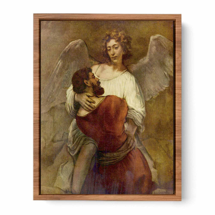 Le Combat De Jacob Avec L Ange,berlin 1660 Painting