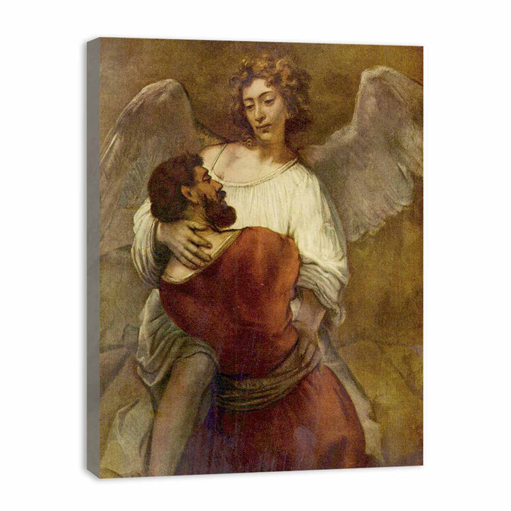 Le Combat De Jacob Avec L Ange,berlin 1660 Painting