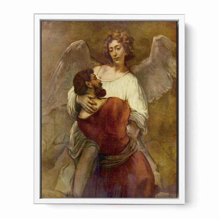 Le Combat De Jacob Avec L Ange,berlin 1660 Painting