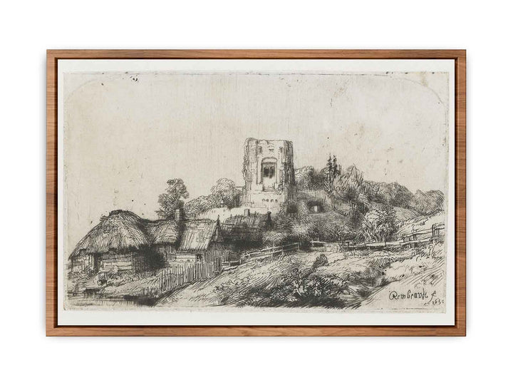 Landscape with a square Tower Painting