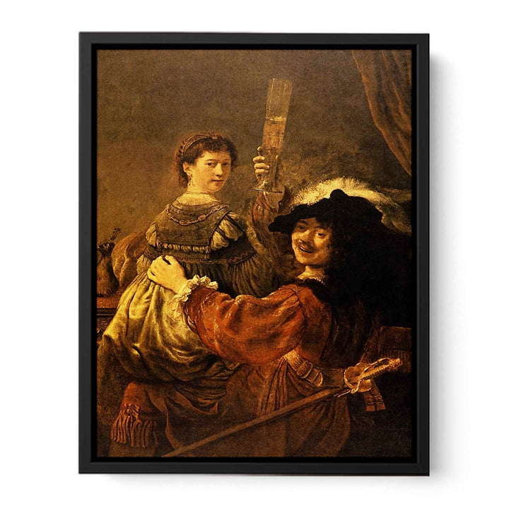 Self-portrait With Saskia (or The Prodigal Son With A Whore) Painting