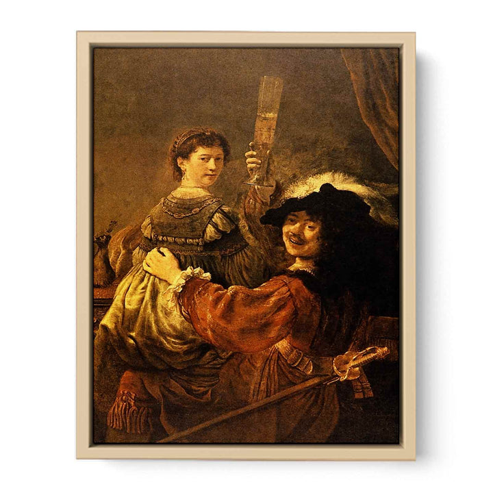Self-portrait With Saskia (or The Prodigal Son With A Whore) Painting