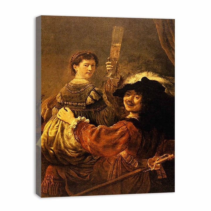 Self-portrait With Saskia (or The Prodigal Son With A Whore) Painting