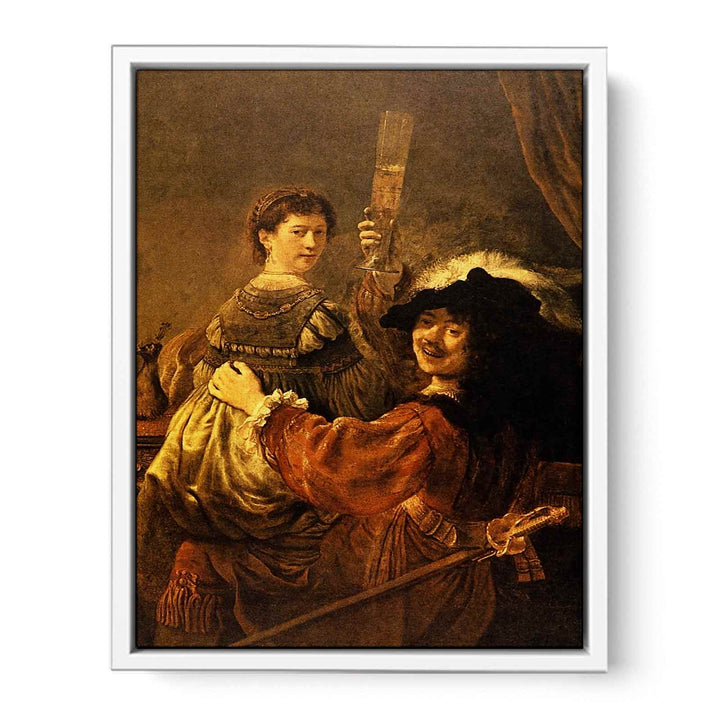Self-portrait With Saskia (or The Prodigal Son With A Whore) Painting