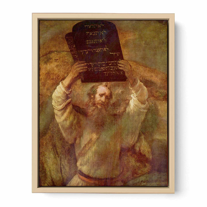 Moses Smashing the Tables of the Law Painting
