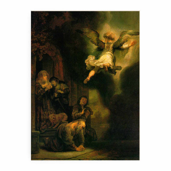 The Archangel Leaving the Family of Tobias 1637
 Painting