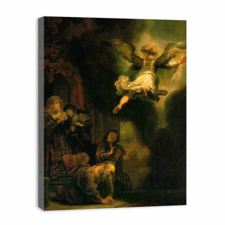 The Archangel Leaving the Family of Tobias 1637
 Painting