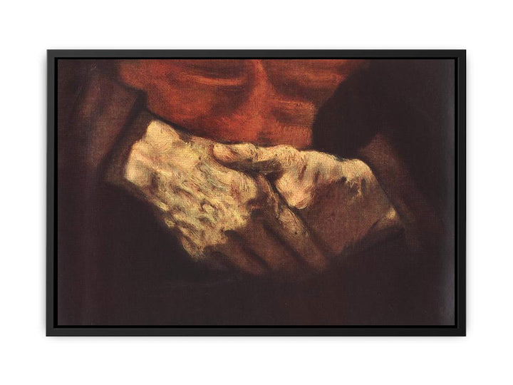 Portrait of an Old Man in Red (detail -2) 1652-54
 Painting