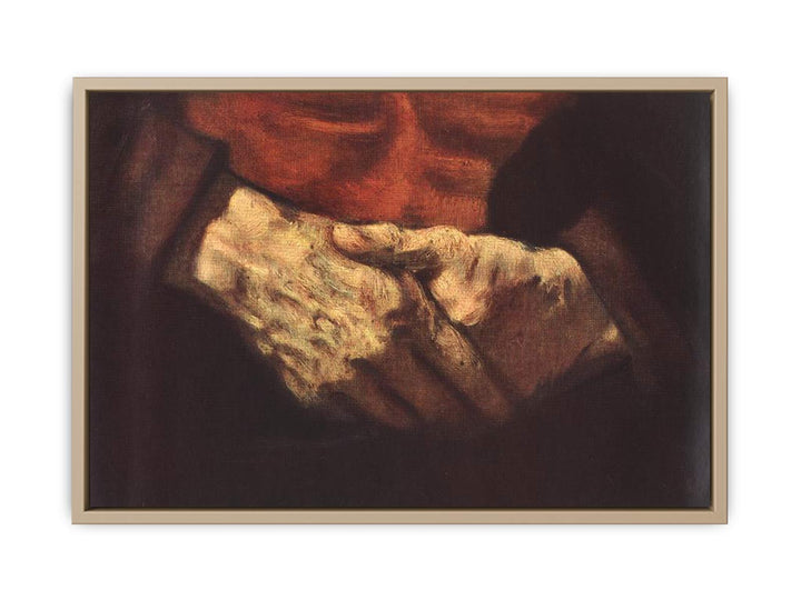 Portrait of an Old Man in Red (detail -2) 1652-54
 Painting