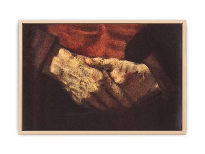 Portrait of an Old Man in Red (detail -2) 1652-54
 Painting