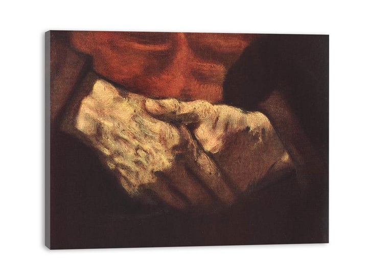 Portrait of an Old Man in Red (detail -2) 1652-54
 Painting