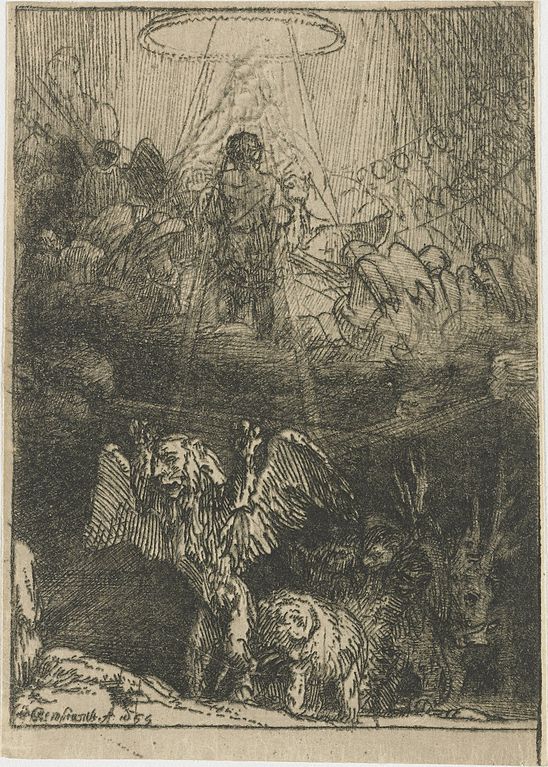 Daniel's Vision of the Four Beasts, from Four Illustrations to a Spanish Book 
