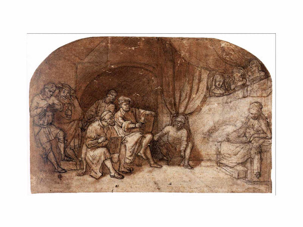 Drawing from the Nude Model in Rembrandt's Studio
 Painting