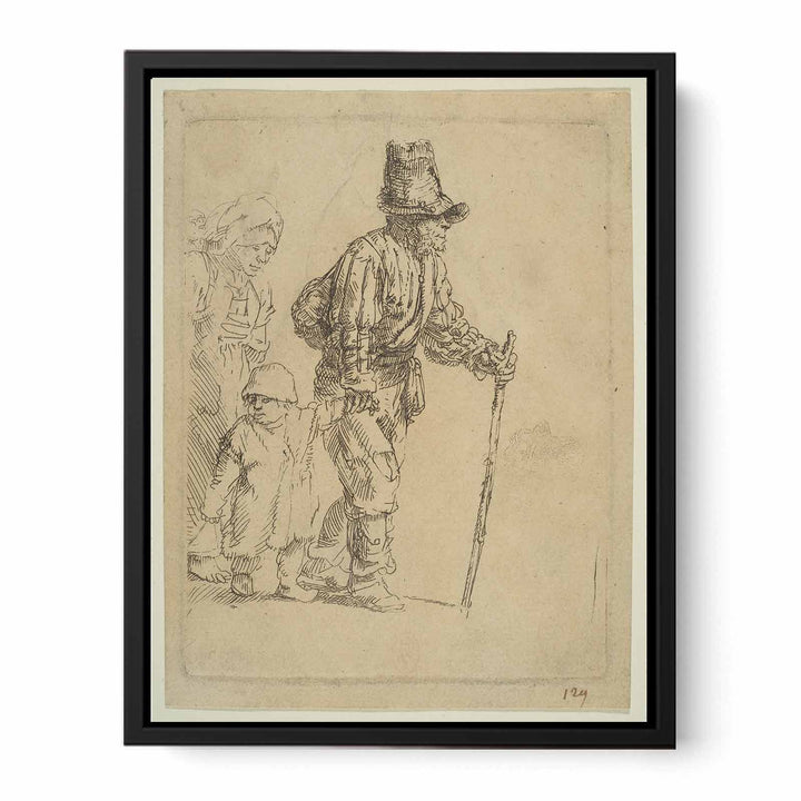 A Peasant Family on the Tramp Painting