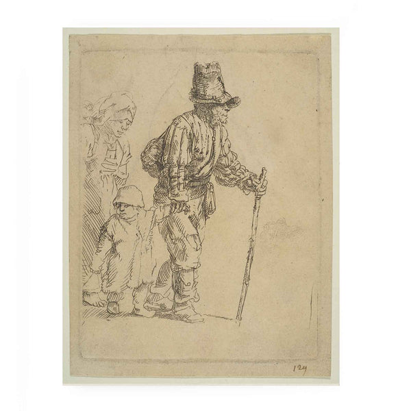A Peasant Family on the Tramp Painting
