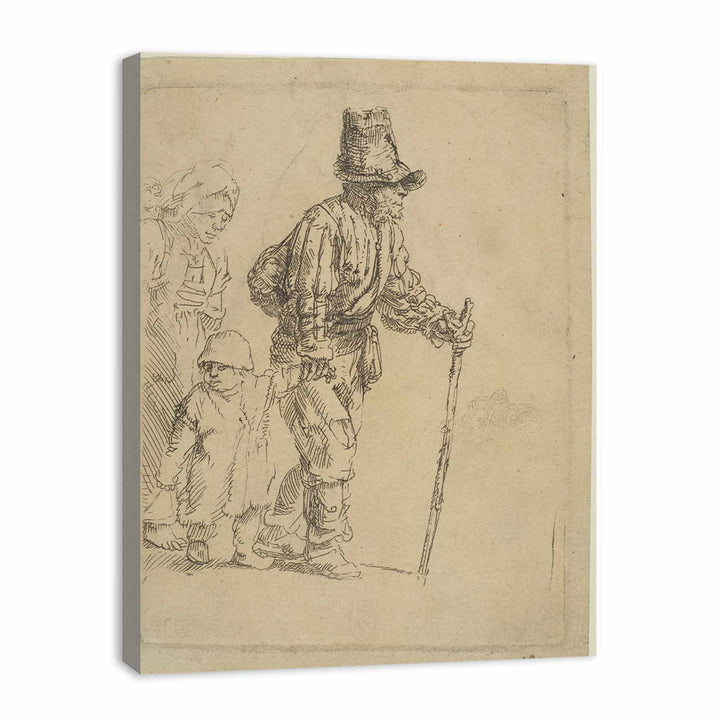 A Peasant Family on the Tramp Painting