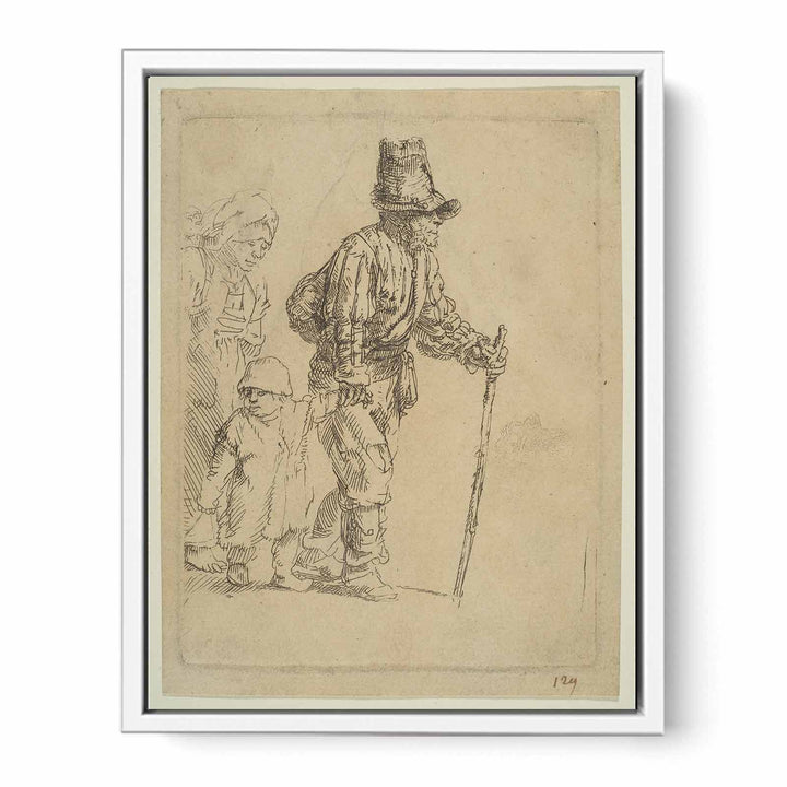 A Peasant Family on the Tramp Painting