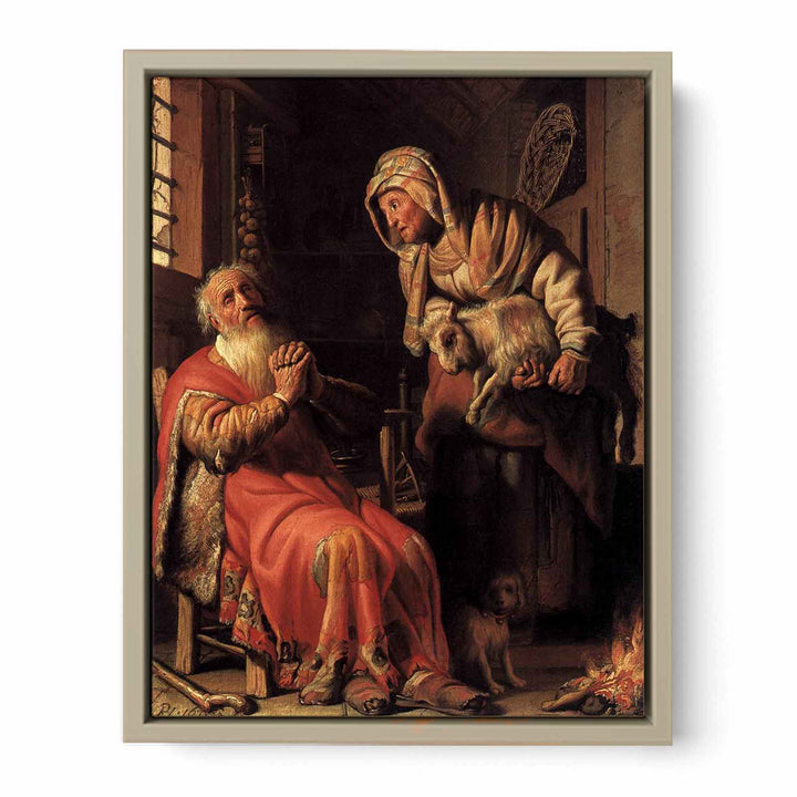 Anna Accused by Tobit of Stealing the Kid
 Painting