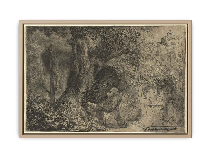 Saint Francis beneath a Tree praying
 Painting