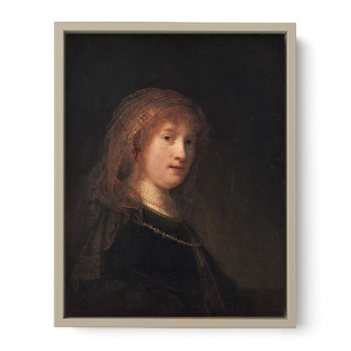 Saskia Wearing A Veil Painting