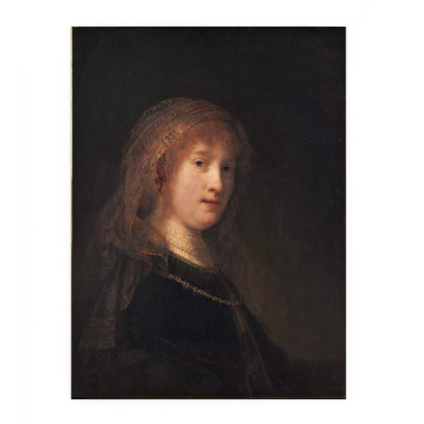 Saskia Wearing A Veil Painting