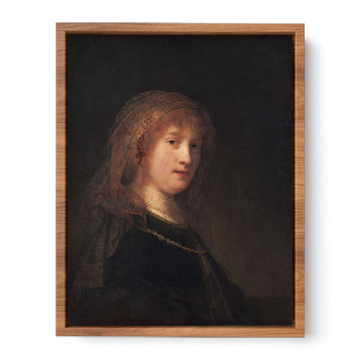 Saskia Wearing A Veil Painting