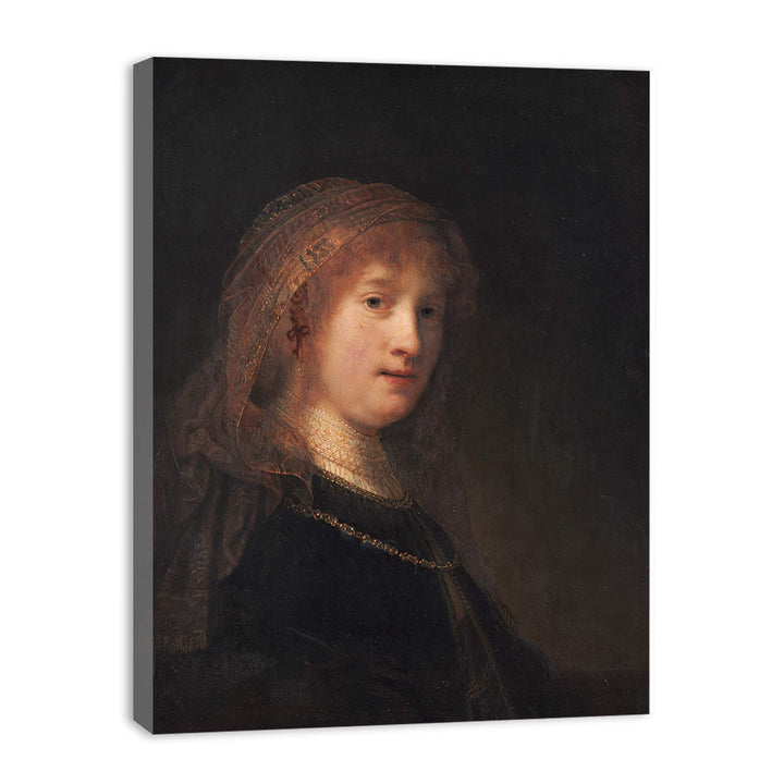 Saskia Wearing A Veil Painting