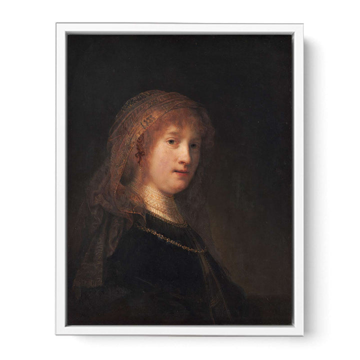 Saskia Wearing A Veil Painting