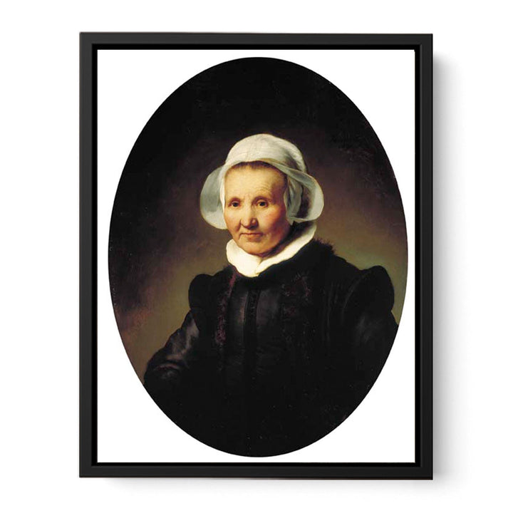 Portrait of a lady, aged 62, perhaps Aeltje Pietersdr. Uylenburgh, wife of Johannes Cornelisz. Sylvius, half-length, in black costume Painting