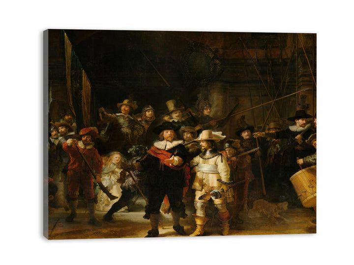 The Company of Frans Banning Cocq and Willem van Ruytenburch, known as the 'Night Watch' Painting