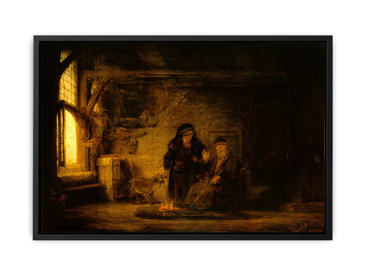 Tobit's Wife with a Goat Painting