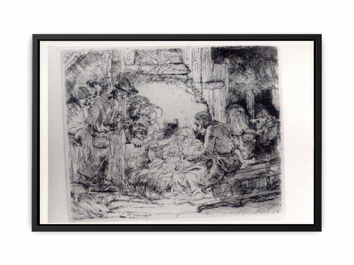 The Adoration Of The Sheperds With The Lamp
 Painting