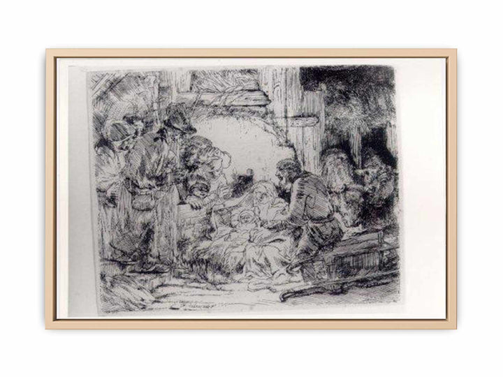 The Adoration Of The Sheperds With The Lamp
 Painting
