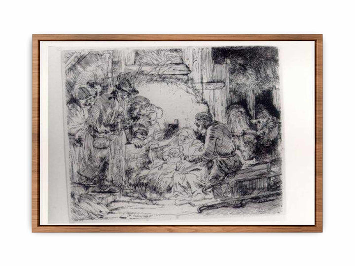 The Adoration Of The Sheperds With The Lamp
 Painting