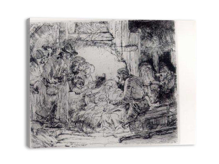 The Adoration Of The Sheperds With The Lamp
 Painting