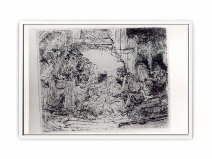 The Adoration Of The Sheperds With The Lamp
 Painting