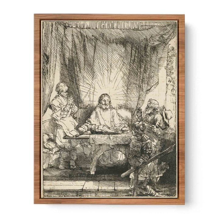 Christ at Emmaus Larger Plate
 Painting