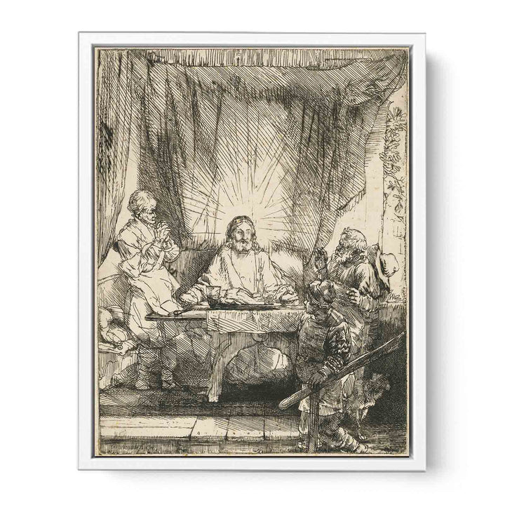 Christ at Emmaus Larger Plate
 Painting