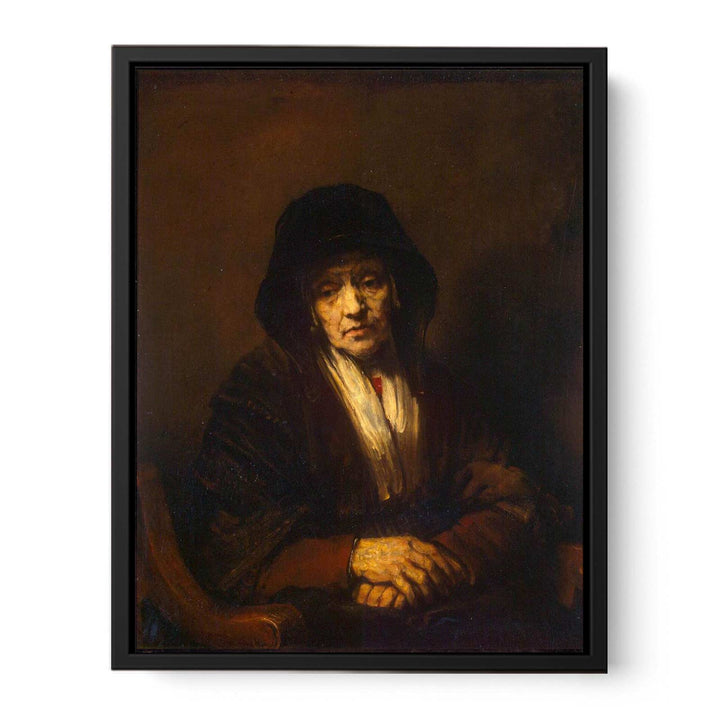 Portrait of an old Woman 1654 Painting