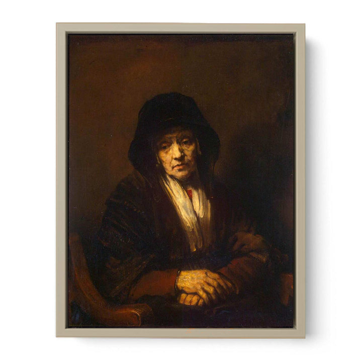 Portrait of an old Woman 1654 Painting