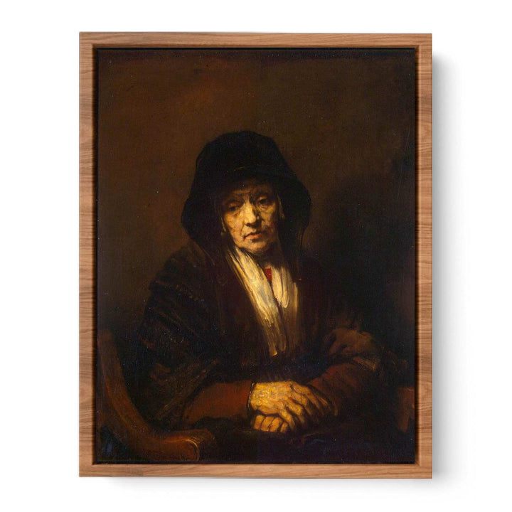 Portrait of an old Woman 1654 Painting
