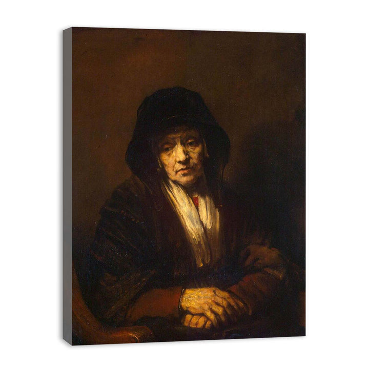 Portrait of an old Woman 1654 Painting