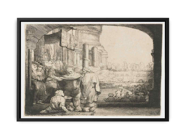 Saint Peter and Saint John healing the Cripple at the Gate of the Temple Painting