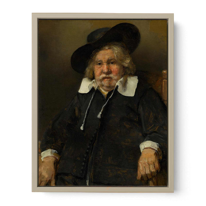 Portrait of an Elderly Man Painting